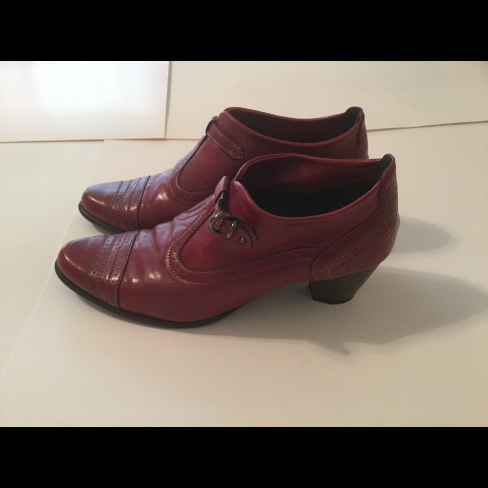 Marine Italian Designer Red Ankle Boot